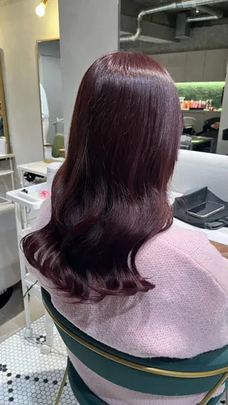 セミロング カラー 新宿/アシスタント AiNAのヘアスタイル