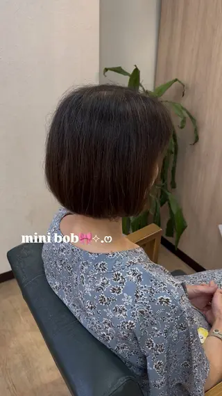 ショート MAHIRU🤍 艶髪・ストレート🫧のヘアスタイル