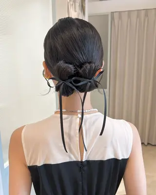 ヘアアレンジ 似合わせ艶髪カラー ❤️ハダユミのヘアスタイル