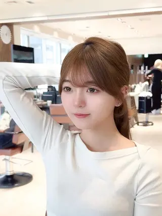 ミディアム カラー ヘアアレンジ 顔周り&ミディアム 特化/池袋/kokiのヘアスタイル