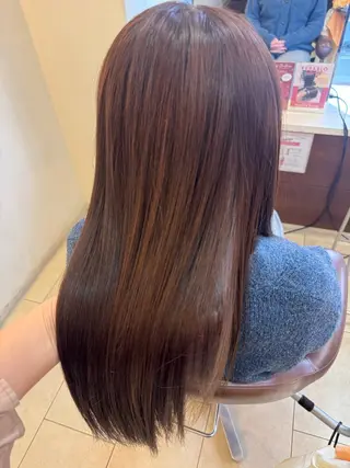 ロング 🍒暖色カラー🍒 髪質改善 西村亜弥のヘアスタイル