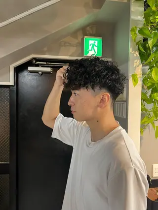 ショート パーマ メンズ est hair mar所属・艶カラー/ツイスパ/ 無造作パーマ　久保のヘアスタイル