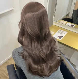 ロング ベージュ／Wカラー/ 神戸元町/RYO.のヘアスタイル