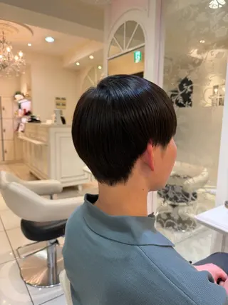 メンズ ツヤ重視 ワンカラー🫧Mioのヘアスタイル