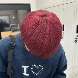 メンズ 💎艶々ハイトーン MOE💍🤍のヘアスタイル