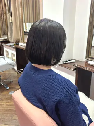 ミディアム カラー 勝田 沙耶のヘアスタイル