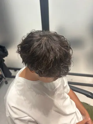 パーマ メンズ 曲がる縮毛矯正/ メンズパーマ森隆之介のヘアスタイル