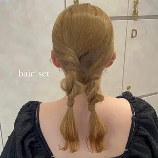 セミロング ヘアアレンジ Okano Mahoのヘアスタイル