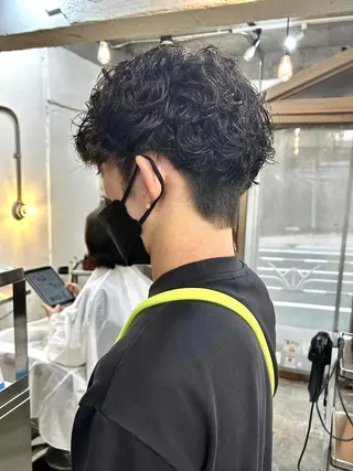 ショート メンズ パーマ 🌼U24 ヘアデザインラボのヘアスタイル