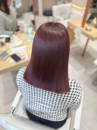 セミロング 京都河原町 髪質改善🌛‧˚花綸のヘアスタイル