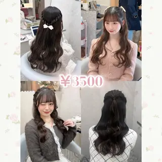 ヘアアレンジ hina🎀新宿/ エクステ/girlyのヘアスタイル