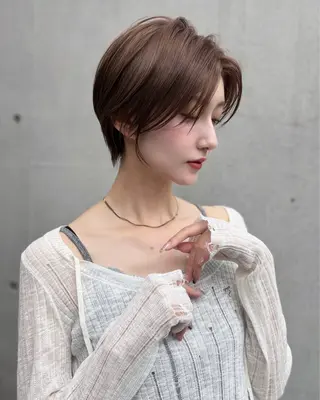 ショート 井上 一青のヘアスタイル