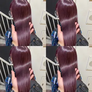 セミロング カラー ヘアアレンジ 💎韓国レイヤー ×エクステゆうま💎のヘアスタイル