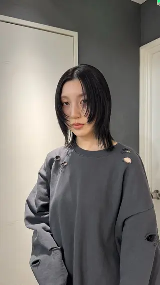 ミディアム reira/堀江 /似合わせカットのヘアスタイル