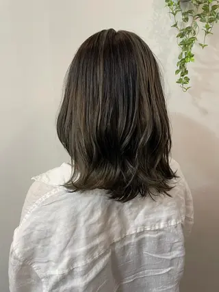 ミディアム カラー ツヤ美髪💐 髪質改善/高山愛来のヘアスタイル