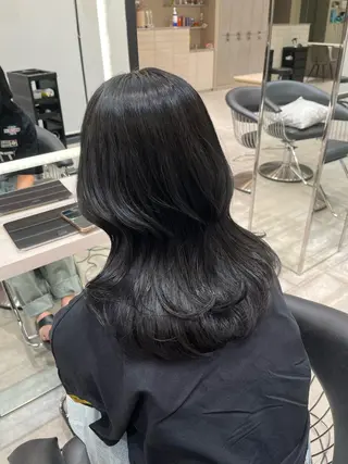 セミロング カラー 💎似合わせカラー 💎石濱俊介のヘアスタイル