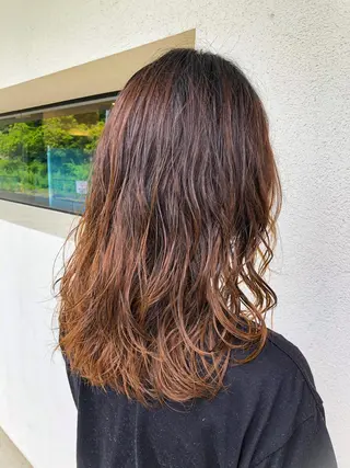 ミディアム パーマ 長崎 洋平のヘアスタイル