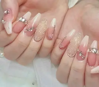 ネイル 長さだし/持込/ ins風ネイル/Umのネイルデザイン