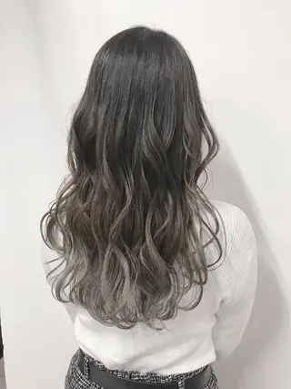 ロング カラー ヘアアレンジ GiseL天神カラー 髪質改善/ブリーチのヘアスタイル