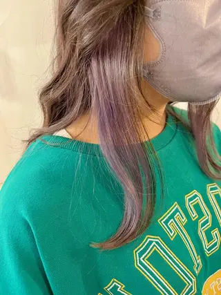 ミディアム カラー FUJINO RYOのヘアスタイル