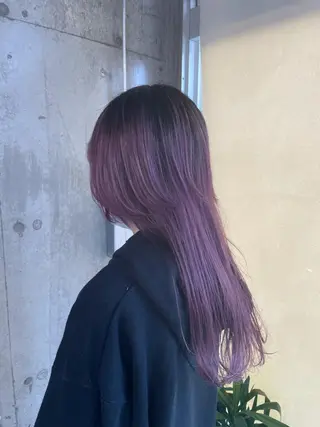 ロング カラー lani hair salon所属・SHOTO ハイトー ン/デザインカラーのヘアスタイル