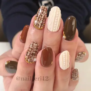 ミディアム ネイル nail salon &e eriのネイルデザイン