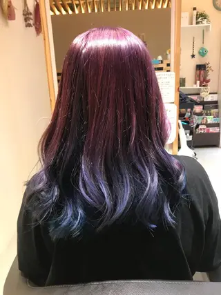 ロング カラー 関口 友行のヘアスタイル