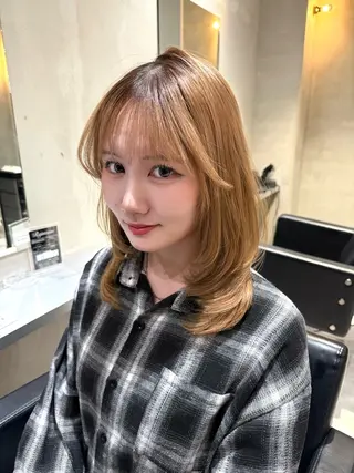 ミディアム エクステ/艶髪 HARUKA🎀のヘアスタイル