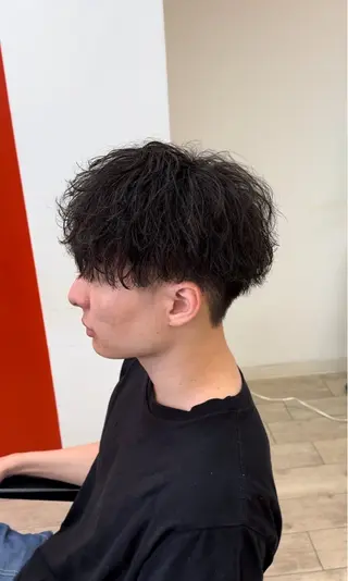 ショート パーマ メンズ カルマ/毛流れ/ メンズヘア/荒井博之のヘアスタイル