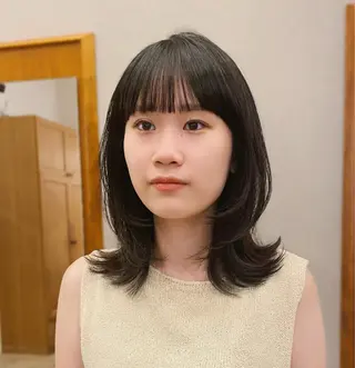 ミディアム tete nico所属・似合わせ/ヘアカラー nanami🌸のヘアスタイル