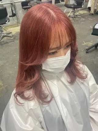 ミディアム カラー 💗💗韓国レイヤー yu-ki💗💗のヘアスタイル