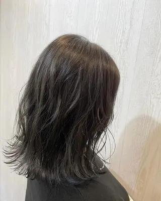 ミディアム カラー ヘアアレンジ HUENEST アカデミーサロンのヘアスタイル