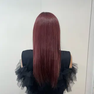 ロング カラー ななみ.⋆𝜗𝜚 艶カラー/まつパのヘアスタイル