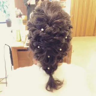 セミロング ヘアアレンジ 似合わせカット🌿 前川のヘアスタイル