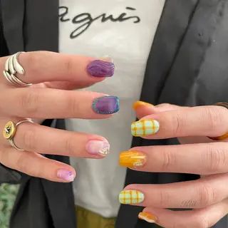 ネイル kiii.__ ✴︎*のネイルデザイン