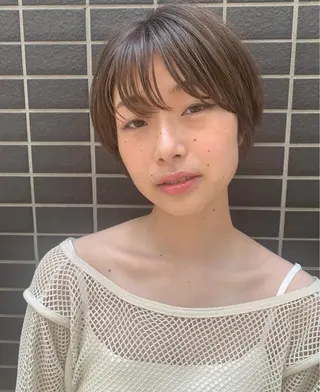 ショート カラー ヘアアレンジ KANA/ボブ/ インナーカラー/艶髪のヘアスタイル