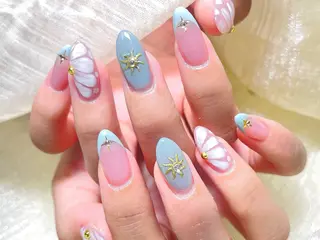 ネイル 🎀ネイルサロン エクラYUI🎀のネイルデザイン