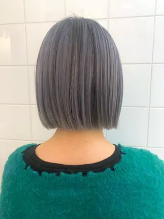 カラー ヘアアレンジ 🧨ブリーチー×ボブ レイヤー💎じゅえるのヘアスタイル