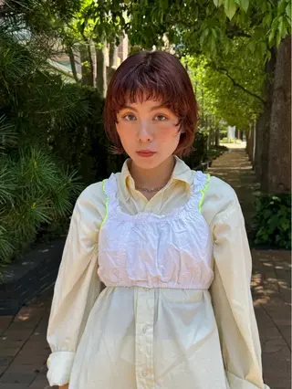 ショート ayaka/暖色 /ニュアンスボブのヘアスタイル