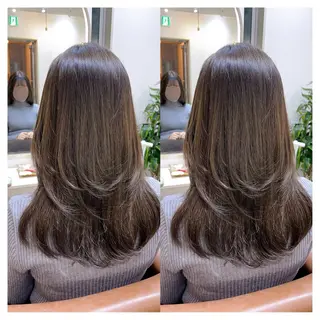 ミディアム カラー 村山 茉衣のヘアスタイル