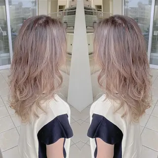 ミディアム カラー grand juteのヘアスタイル