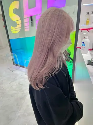 ロング カラー ヘアアレンジ EMANON池袋3rd所属・ブリーチなしカラー｜ なおき｜池袋美容師のヘアスタイル