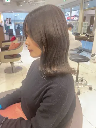 ミディアム カラー 福島成美/髪質改善 縮毛矯正/カラーのヘアスタイル