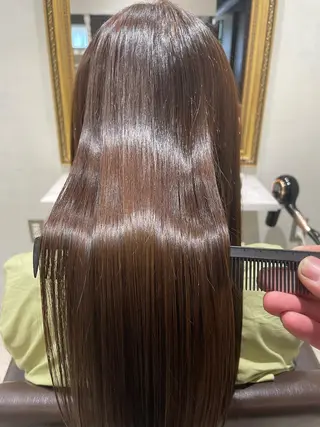 セミロング 縮毛矯正特化✨ newi　大西将弘のヘアスタイル