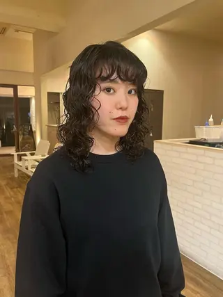 パーマ 北野 未優香のヘアスタイル