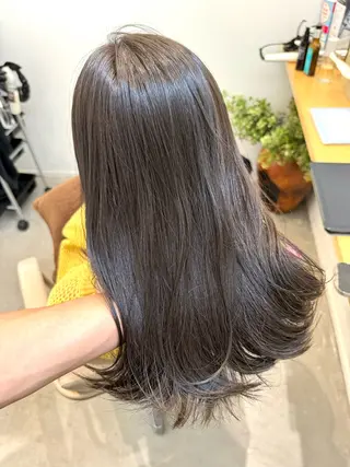 セミロング カラー 中西倖 トップスタイリストのヘアスタイル