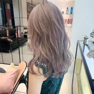 セミロング カラー ハッシュカット/ハイ トーン/MANAMIのヘアスタイル