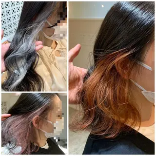 ミディアム カラー サロウィン(SALOWIN)原宿iori店所属・れい🫧 ハイトーン特化のヘアスタイル