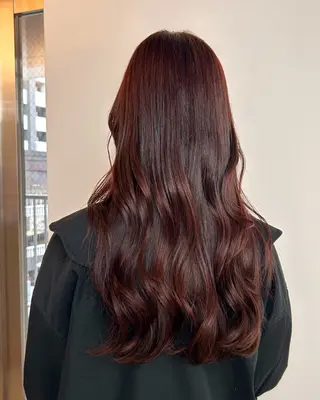 ロング カラー ボブ/暖色カラー 🎧 kei 🎀のヘアスタイル