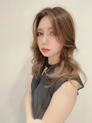 セミロング ♡大人カワイイ hair♡徳井はやとのヘアスタイル